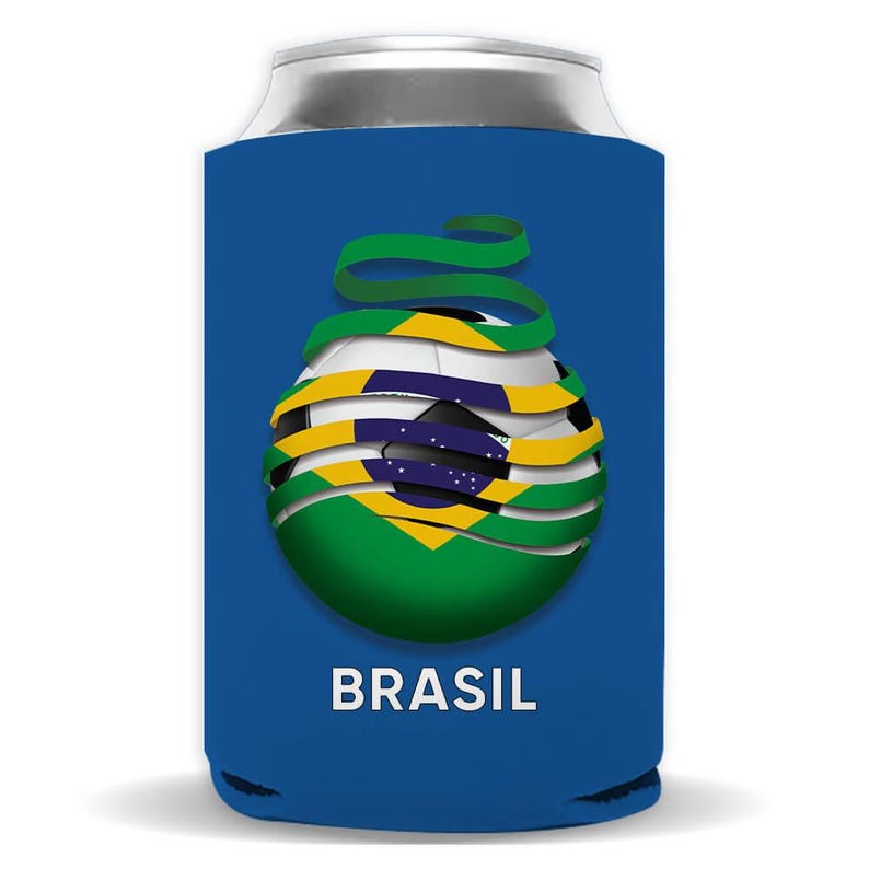 Brasilien Fußball Flagge Regular Dosen Isolator Geschenk Fußball Land Stolz Brasilianer Bild 5