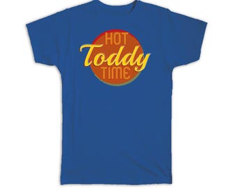 Koszulka świąteczna z gorącym toddym prezentem dla miłośnika zimowych koktajli, jedzenia i napojów, słodkiej whisky