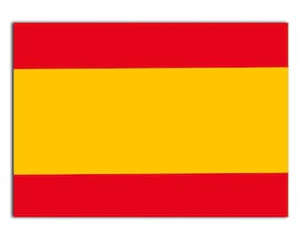 Spain Sticker Gift Flag Retro Artistic Spanish Expat Country