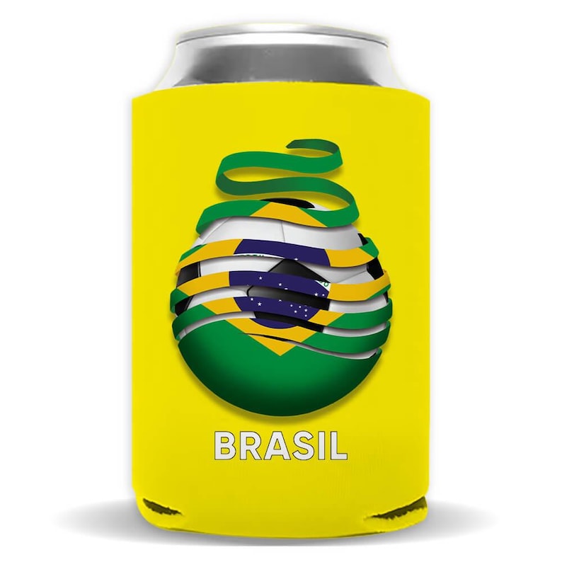 Brasilien Fußball Flagge Regular Dosen Isolator Geschenk Fußball Land Stolz Brasilianer Bild 7