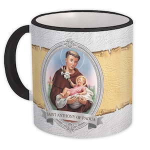 Saint Anthony of Padua Mug Gift Catholic Religious Religion Classic Faith