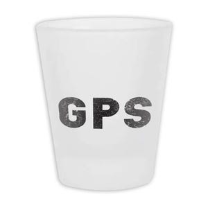Ecuador Seymour Airport Galapagos GPS Frosted Shot Glass Airline Travel Pilot AIRPORT Gift