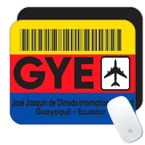 Ecuador Airport Guayaquil GYE Mousepad Gift Travel Airline Pilot AIRPORT