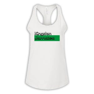 Kingston Jamaica Women Jersey Racerback Tank Gift Rectangle Graphic