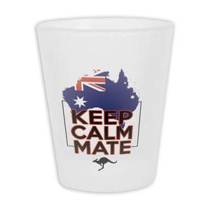 Keep Calm Mate Mate Borrelglas Cadeau Australië Accent Land Vlag Australische Souvenir
