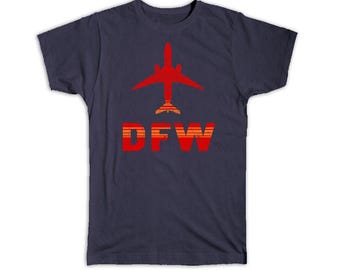 USA Dallas Fort Worth Airport Texas DFW T-Shirt Gift Travel Airline Pilot AIRPORT