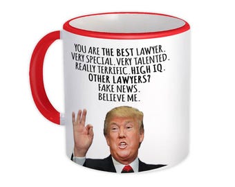 RECHTSANWALT Lustige Trump Becher Geschenk Beste RECHTSANWALT Geburtstag Weihnachten Arbeitsplätze