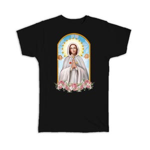 Rosa Mistica T-Shirt Gift Our Lady Rosa Mystica Saint Catholic Religious