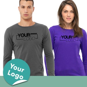 Gepersonaliseerde unisex shirts met lange mouwen Aangepaste unisex sportshirts met lange mouwen voor teams Aangepast casual shirt Jouw ontwerp Logo T-shirt cadeau blanco