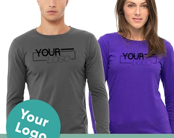 Personalized Long Sleeve Shirt: Custom Unisex Team Logo Tee