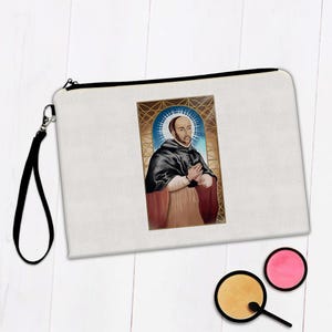 Saint Turibius Of Mogrovejo Makeup Bag Gift Catholic Church Christian Religious Spanish