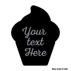 Custom Textured Chalkboard Cup Cake Sticker Bulk Pantry Organize Label Tag Decorative Wedding Kitchen Food Chalk Board Spice Canister Jar