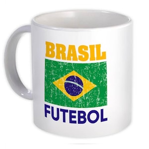 Brazil Mug Gift Distressed Flag Soccer Futebol Team Brazilian Country