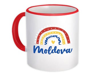 Moldova Moldova Mug Gift Rainbow