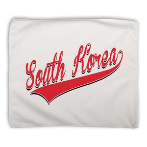 South Korea Rally Towel Microfiber Gift Flag College Script Calligraphy Country Korean Expat