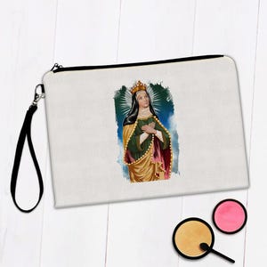 Saint Matilda Makeup Bag Gift Catholic Church Queen Ringelheim Christian Faith Religious