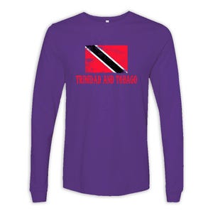 Trinidad and Tobago Long Sleeve Shirt Gift Flag Patriotic Trinidadian Expat Country