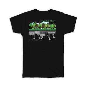 T-shirt respectueux de l'environnement pour la protection de la nature, arbres cadeaux, papier kraft à éviter gris