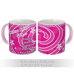 Mejores Amigas Mug Gift Spanish Friend BFF Friendship Espanol