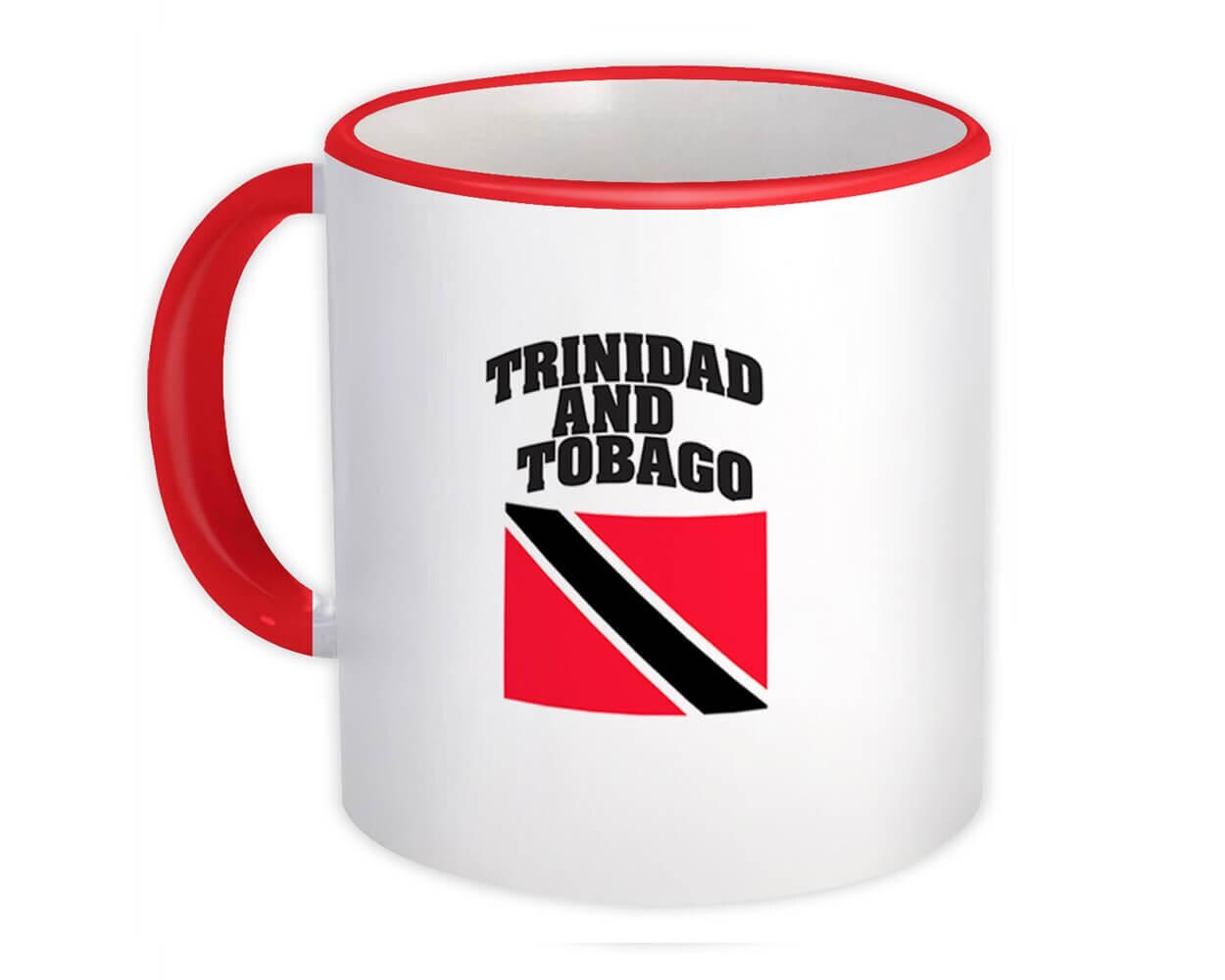 Trinidad und Tobago Tasse Geschenk Flagge Brust Trinidadian Expat Country