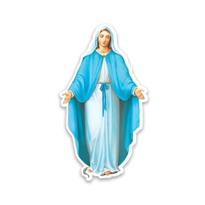 Our Lady of Grace Sticker Gift Catholic Saint Religious Virgin Mary