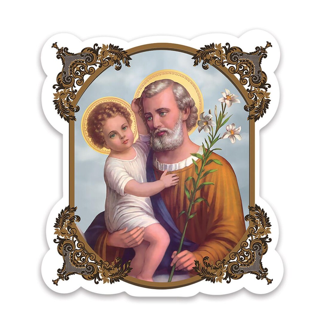 Saint Joseph Sticker Gift Catholic Religious Holy Family - Etsy