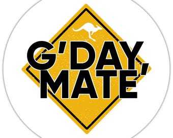 G Day Sticker Gift Mate Australia Travel Souvenir Expat Country Tourism