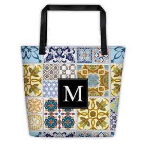 Mosaik Fliesen Patchwork Strand Tasche Geschenk Bunt Dekor für alle