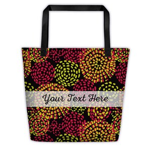 Abstrakt Bunt Punkte Strandtasche Geschenk Alle Anlässe Geburtstag Weihnachten Weihnachten