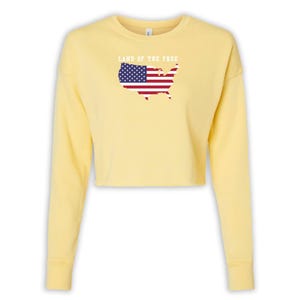 USA Flagge Karte Land der freien Sweatshirts abgeschnitten Geschenk 4. Juli Unabhängigkeit
