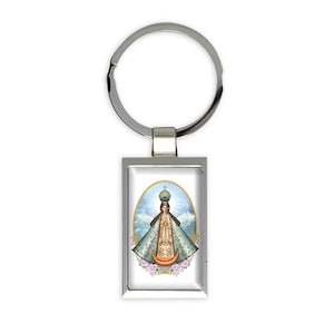 Virgen de los Lagos cadeau porte-clés rectangulaire Notre-Dame de San Juan de Los Lagos saint catholique religieux