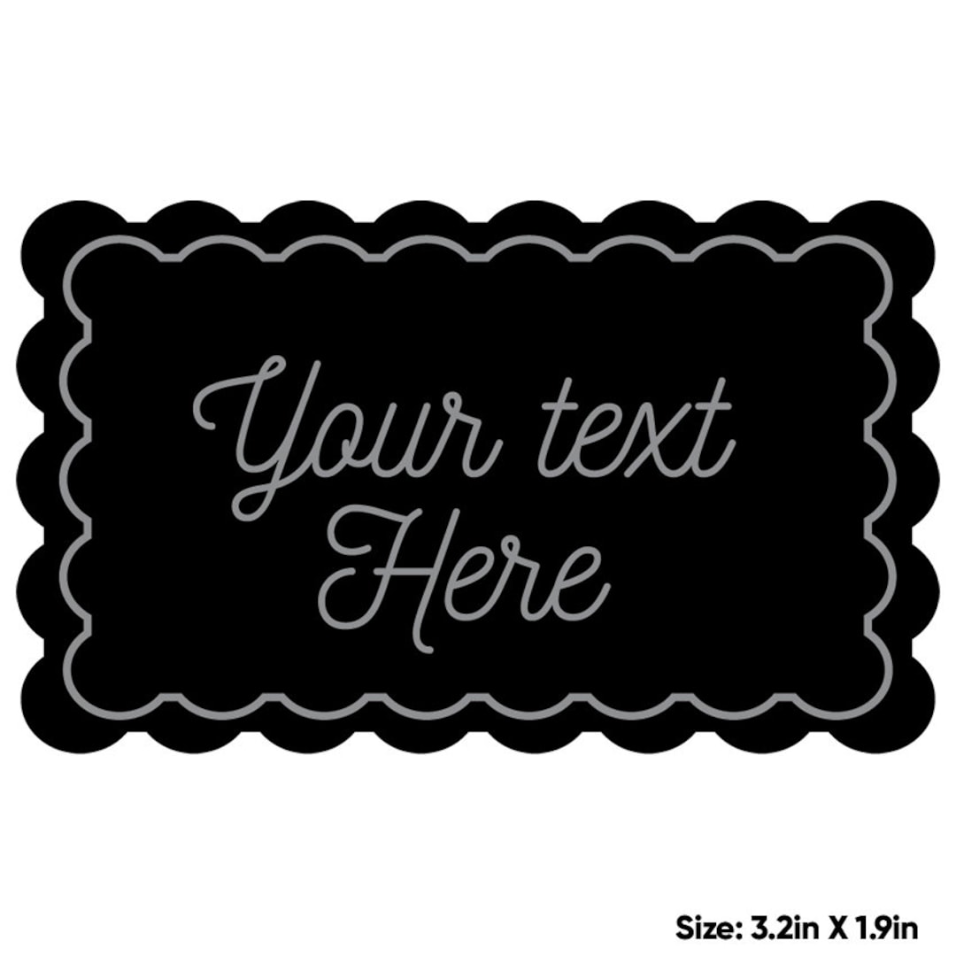 Customized Textured Chalkboard Square Trim Sticker Bulk Pantry Organize ...
