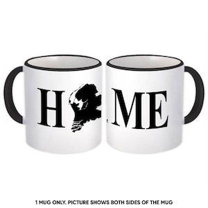 Mug cadeau Pays-Bas Carte du pays Sillouette Home Expat