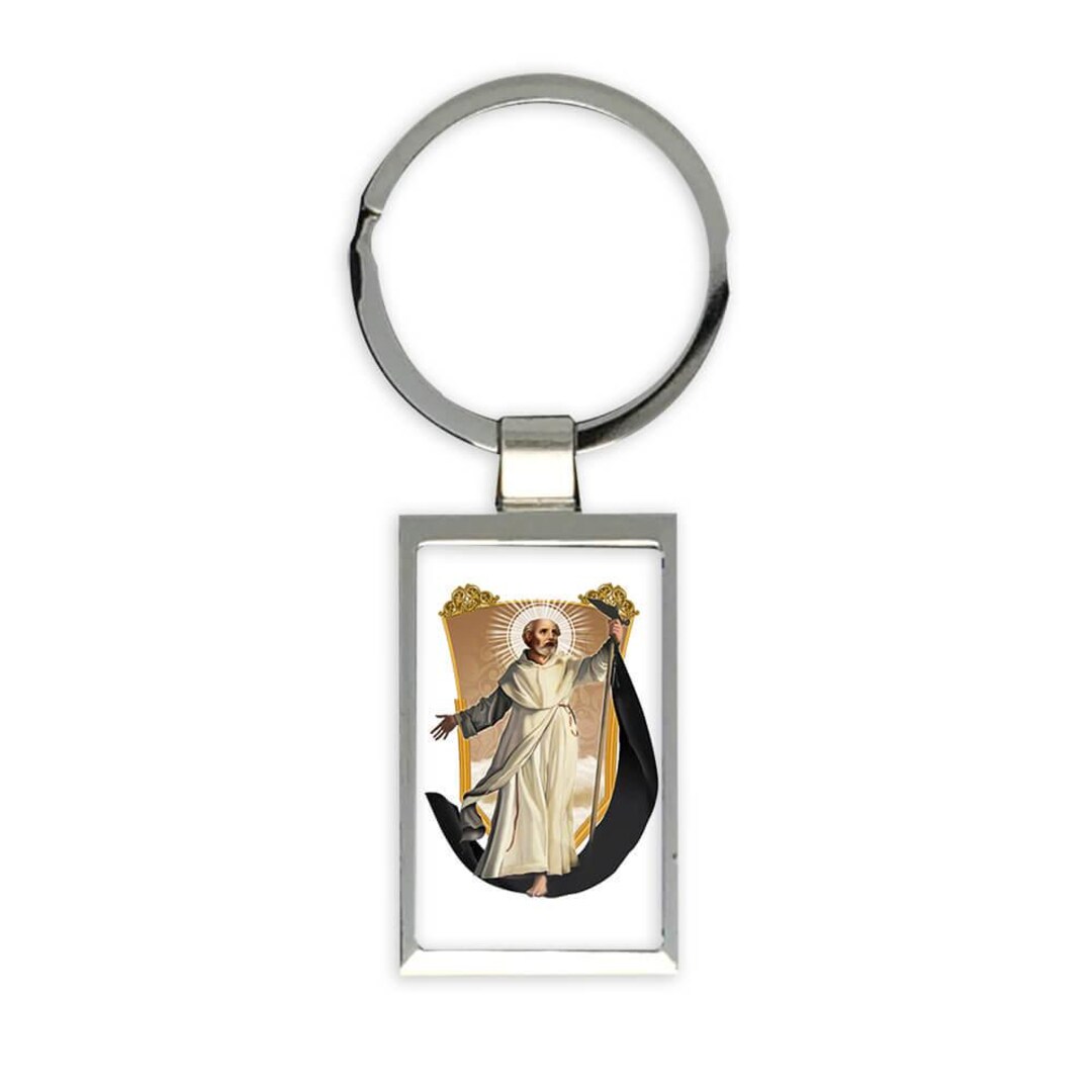 Don Ramon Keychain Saint Ramon De Penyafort Gift Rectangular Keychain Catholic Saints ...