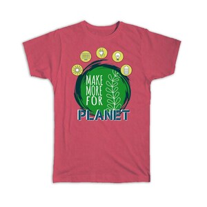 Eco Make More For Planet Kraft Karton Recycle T-shirt Cadeau Groene energiebronnen