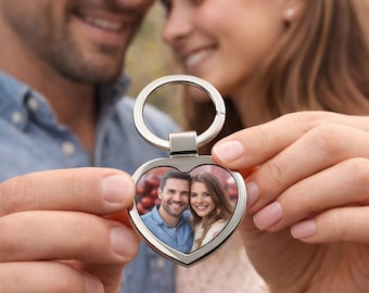 Custom Picture Keychain, Personalized Text Keychain, Picture Keychain, Valentine's Gift, Anniversary Gift , Gift For him, Mother‘s day Gifts