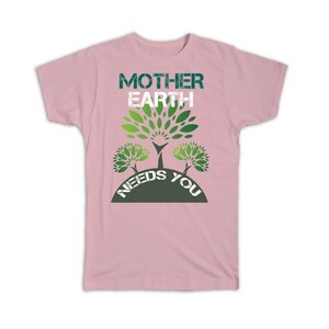 T-shirt respectueux de l'environnement, protection de la terre nourricière, papier kraft, design écologique