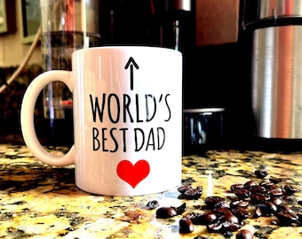World&#39;s Best Dad Mug | Best Gift for Dad | Father&#39;s Day Mug | Birthday Gift for Dad | Best Dad Coffee Cup | Ceramic Coffee Tea Mug for Dad
