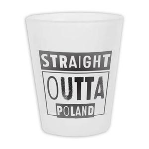 Straight Outta Polen Frosted Borrelglas Cadeau Expat Land Pools Reissouvenir