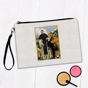Saint John Macias Makeup Bag Gift Holy Family Catholic Our Lady Christian Religious Church