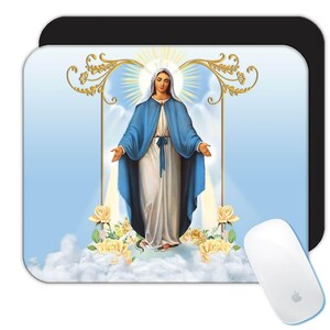 Our Lady of Grace Mousepad Gift Catholic Saint Religious Virgin Mary