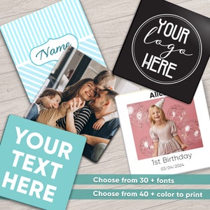 Custom Soft Square Magnet Promotional Personalized Square-Shaped Fridge Magnet Unique Decor Gift for Loved Ones Customizable Photo Design