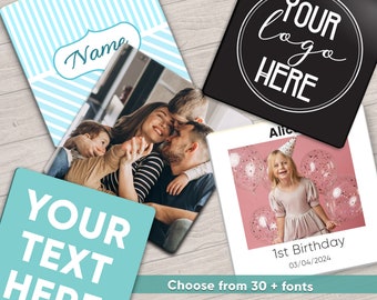 Custom Photo Fridge Magnet: Personalized Square Decor, Unique Keepsake