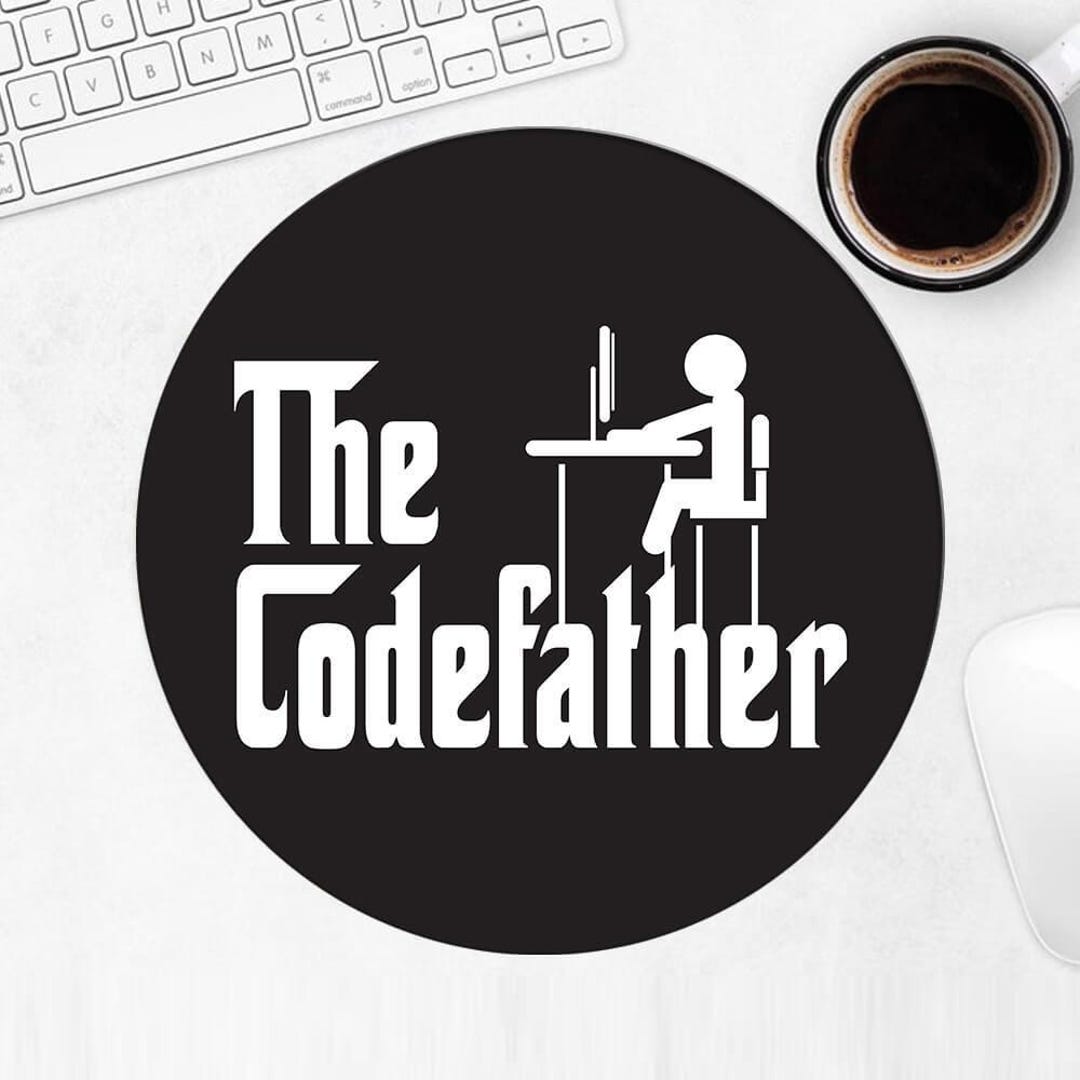 The Codefather Mousepad Gift for Programmer Software Engineer Computer ...