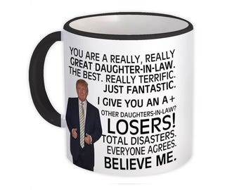 Gift for DAUGHTER-IN-LAW Mug Gift Donald Trump Daughter-in-law Christmas Funny