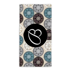 Snowflake Pattern Beach Towel Gift Winter