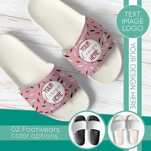 Customizable Women Slides, Personalized Slides Comfy Cushioned, Slides, Custom Slides Gift Sandals, Slippers, Custom Slippers for Woman