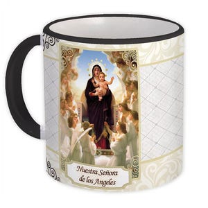 Mug Nuestra Señora de los Angeles Catolica Santa Virgen Maria Religiosa
