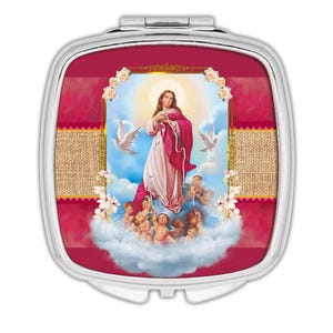 Mary Untier of Knots Compact Mirror Gift Catholic Religious Virgin Saint