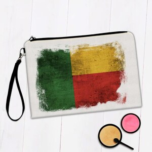 Benin Beninese Flag Makeup Bag Gift Africa African Country Souvenir Patriotic Vintage Pride Art